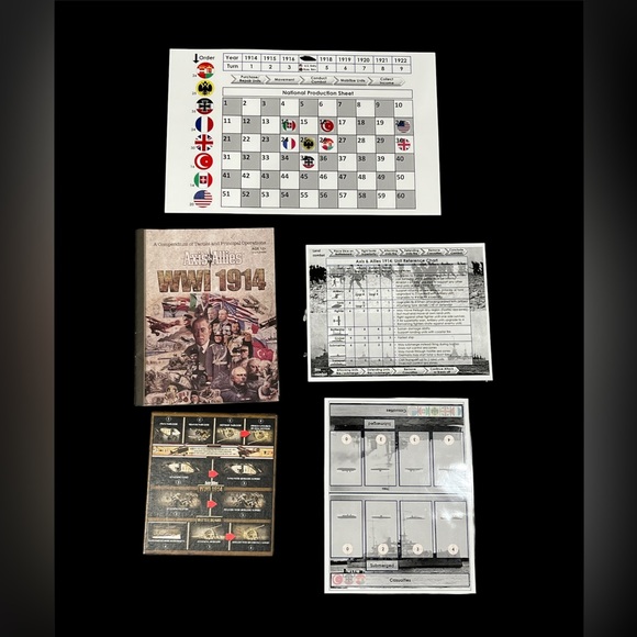 Axis & Allies WWI 1914 World War I Avalon Hill Board Game COMPLETE With extras - Picture 5 of 15